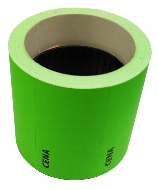 Etykiety cenowe 35x20 mm samoprzylepne cenówki metki ceny zielone