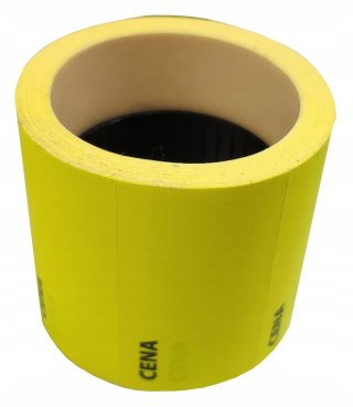 Etykiety cenowe 35x20 mm samoprzylepne cenówki metki ceny żółte
