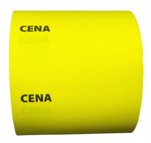 Etykiety cenowe 35x20 mm samoprzylepne cenówki metki ceny żółte Etykiety cenowe 35x20 mm samoprzylepne cenówki metki ceny żółte