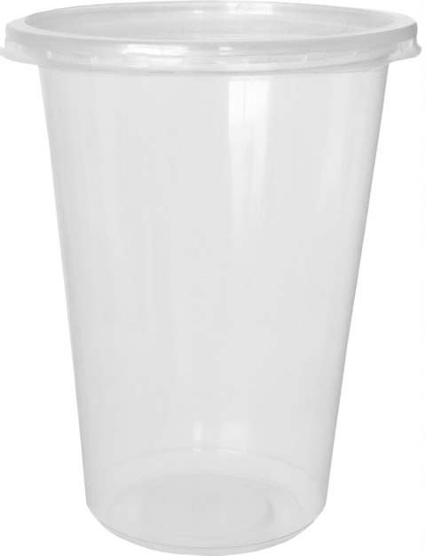 Pojemnik PP do sałatek surówek dań gorących 1000ml z wiekiem okrągły 50szt Pojemnik PP do sałatek surówek dań gorących 1000ml z wiekiem okrągły 50szt