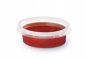 Pojemnik PP do sosów 50ml okrągły z wieczkiem sosjerka 100szt Pojemnik PP do sosów 50ml okrągły z wieczkiem sosjerka 100szt