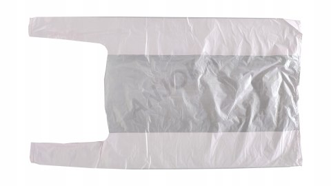 Reklamówki HDPE zrywki jednorazowe białe torby 40x75cm 100 szt mocne 15kg Reklamówki HDPE zrywki jednorazowe białe torby 40x75cm 100 szt mocne 15kg