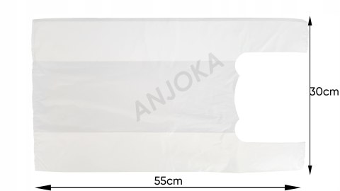 Reklamówki torby foliowe LDPE zrywki 30x55 grube 51mikr. do 10kg 50szt Reklamówki torby foliowe LDPE zrywki 30x55 grube 51mikr. do 10kg 50szt