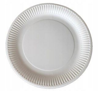 Talerz jednorazowy papierowy biały okrągły EKO 180 talerze 18cm 100szt