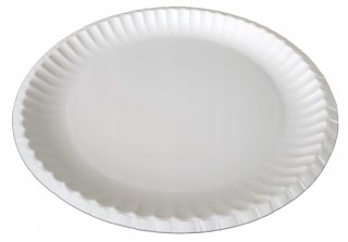 Talerz jednorazowy papierowy biały okrągły deserowy EKO talerze 15cm 100szt
