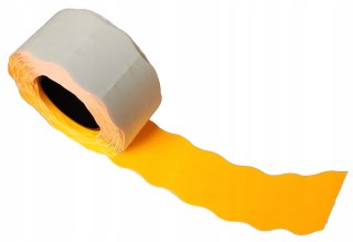 Taśma do metkownicy dwurzędowej 26x16mm metki pomarańczowe faliste 5 szt.