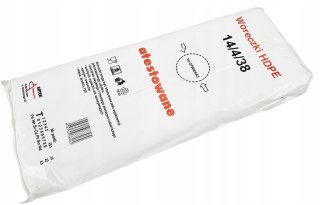 Woreczki foliowe torebki śniadaniowe HDPE 14/4/38 ARTEK grube mocne atest