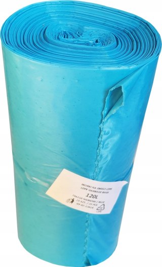 Worki na śmieci super mocne 120L x 25 szt niebieskie do segregacji odpadów
