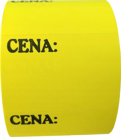 Etykiety cenowe 40x30 mm samoprzylepne cenówki metki ceny żółte Etykiety cenowe 40x30 mm samoprzylepne cenówki metki ceny żółte