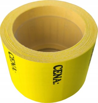 Etykiety cenowe 40x30 mm samoprzylepne cenówki metki ceny żółte