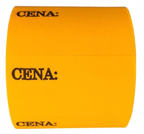 Etykiety cenowe 50x30 mm samoprzylepne cenówki metki ceny pomarańczowe Etykiety cenowe 50x30 mm samoprzylepne cenówki metki ceny pomarańczowe