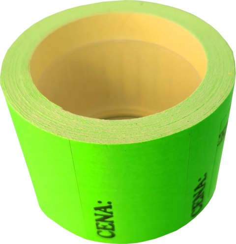 Etykiety cenowe samoprzylepne 40x30 mm cenówki metki ceny zielone Etykiety cenowe samoprzylepne 40x30 mm cenówki metki ceny zielone