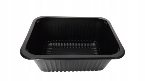 Pojemnik PP czarny do sałatek surówek dań gorących 1400ml z wieczkiem 40szt Pojemnik PP czarny do sałatek surówek dań gorących 1400ml z wieczkiem 40szt