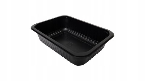 Pojemnik PP czarny do sałatek surówek dań gorących 850ml z wieczkiem 40szt Pojemnik PP czarny do sałatek surówek dań gorących 850ml z wieczkiem 40szt