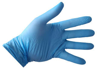 Rękawiczki jednorazowe Zarys easyCARE nitrile M niebieskie 100 szt rękawice