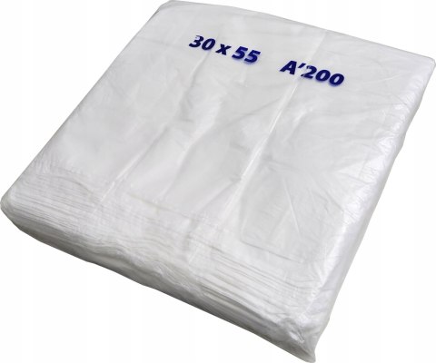 Reklamówki HDPE zrywki jednorazowe białe torby 30x55cm 200 szt mocne 6kg Reklamówki HDPE zrywki jednorazowe białe torby 30x55cm 200 szt mocne 6kg