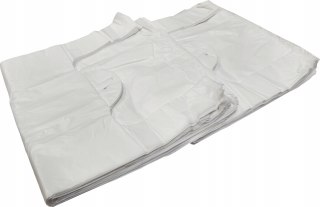 Reklamówki HDPE zrywki jednorazowe torby foliowe białe 25x45cm 150szt 5kg