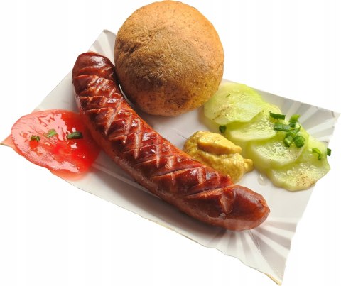 Tacki gastronomiczne papierowe jednorazowe 14x25 cm 100szt grill frytki Tacki gastronomiczne papierowe jednorazowe 14x25 cm 100szt grill frytki