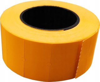 Taśma do metkownicy jednorzędowej 22x12mm metki pomarańczowa 5 szt. ceny