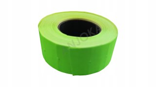 Taśma do metkownicy jednorzędowej 22x12mm metki zielona 5 szt. ceny