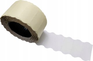 Taśma do metkownicy jednorzędowej 26x12mm metki biała faliste 5 szt. ceny