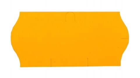 Taśma do metkownicy jednorzędowej 26x12mm metki pomarańczowe faliste 5 szt. Taśma do metkownicy jednorzędowej 26x12mm metki pomarańczowe faliste 5 szt.