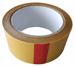 Taśma klejąca dwustronna 48mm/22,5m mocna przezroczysta