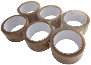 Taśma klejąca pakowa solvent transparent 48/60 a'6 kauczuk
