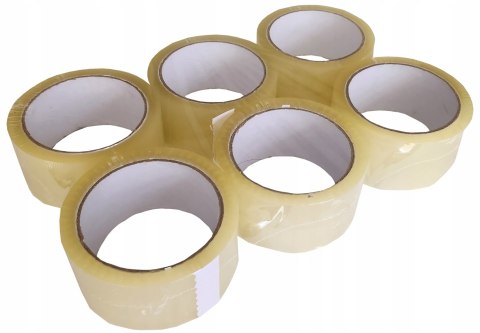 Taśma klejąca pakowa transparentna 48/60 6 szt. Taśma klejąca pakowa transparentna 48/60 6 szt.