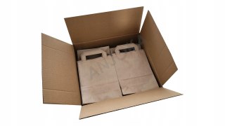 Torba papierowa 18x8,5x23cm brązowa 250szt z uchem