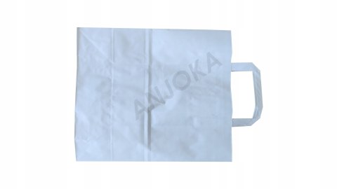 Torba papierowa 26x14x30 cm biała 250szt z uchem Torba papierowa 26x14x30 cm biała 250szt z uchem