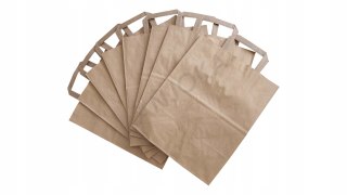 Torba papierowa 26x17x33 cm brązowa 250szt z uchem