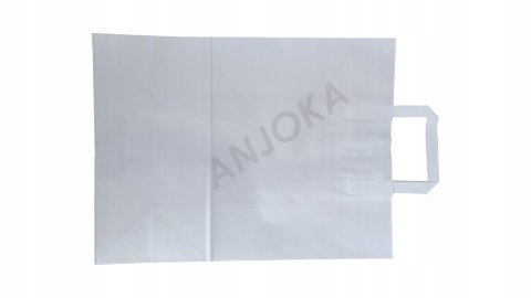 Torba papierowa 32x16x42 biała 250szt z uchem Torba papierowa 32x16x42 biała 250szt z uchem