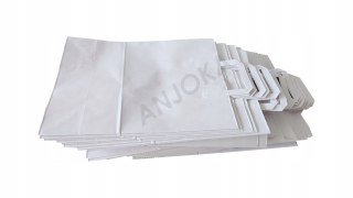 Torba papierowa 32x16x42 biała 50szt z uchem