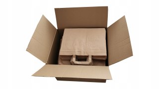 Torba papierowa 32x22x25 brązowa 250szt catering