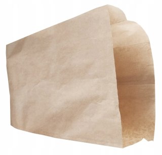 Torebki papierowe fałdowe 15×6x29 cm 1000szt brązowe śniadaniowe