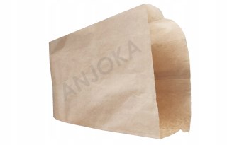 Torebki papierowe fałdowe 15×6x29 cm 1000szt brązowe śniadaniowe