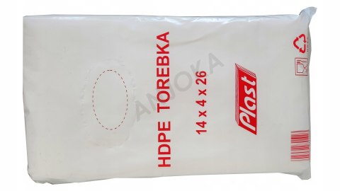 Woreczki foliowe torebki śniadaniowe HDPE 14x26 800szt Woreczki foliowe torebki śniadaniowe HDPE 14x26 800szt