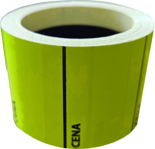 Etykiety cenowe 40x30 mm samoprzylepne cenówki metki ceny żółte
