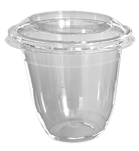 Pojemnik PET do deserów lodów pucharek z wieczkiem 200ml okrągły 50szt
