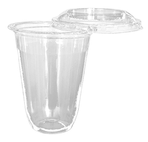 Pojemnik PET do deserów lodów pucharek z wieczkiem 250ml okrągły 50szt