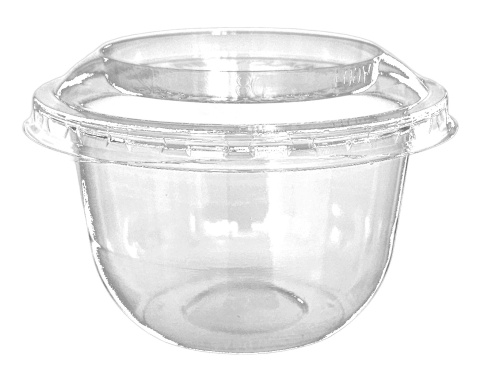 Pojemnik PET do deserów lodów z wieczkiem wypukłym 200ml okrągły 50szt