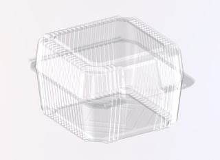 Pojemnik cukierniczy PET na ciasto ciastka 164x148x103 50szt ALI27C
