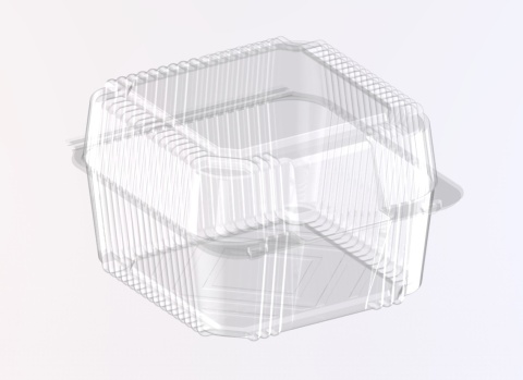 Pojemnik cukierniczy PET na ciasto ciastka 164x148x103 50szt ALI27C