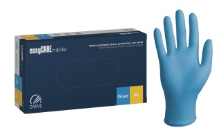 Rękawiczki jednorazowe Zarys easyCARE nitrile M niebieskie 100 szt rękawice