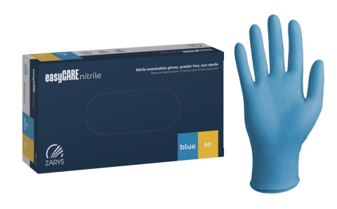 Rękawiczki jednorazowe Zarys easyCARE nitrile M niebieskie 100 szt rękawice Rękawiczki jednorazowe Zarys easyCARE nitrile M niebieskie 100 szt rękawice