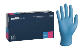 Rękawiczki jednorazowe nitrylowe Zarys easyCARE S niebieskie 100 szt