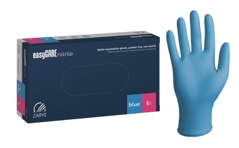 Rękawiczki jednorazowe nitrylowe Zarys easyCARE S niebieskie 100 szt Rękawiczki jednorazowe nitrylowe Zarys easyCARE S niebieskie 100 szt